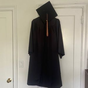 Graduation cap and gown